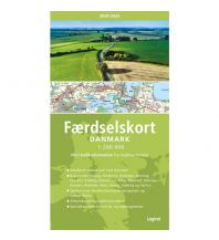 Reise- und Straßenatlanten Færdselskort Danmark/Dänemark 1:200.000 Legind A/S