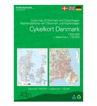 Cycling Maps Radwanderkarte von Dänemark 1:500.000 Nordisk