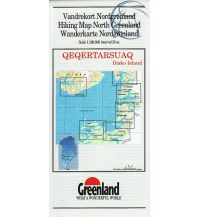 Hiking Maps Denmark - Greenland Greenland Hiking Map 15 Grönland - Qeqertarsuaq - Disko Island 1:100.000 Udvalget for Vandreturisme i Grønland