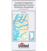 Hiking Maps Denmark - Greenland Greenland Hiking Map 11, Nuuk 1:75.000 Udvalget for Vandreturisme i Grønland