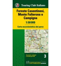 Hiking Maps TCI Carta escursionistica 3 Italien Außeralpin - Foreste Casentinesi, Monte Falterona e Campigna 1:50.000 Touring Club Italiano