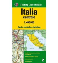 Road Maps Italy TCI Carta stradale Italia centrale/Italien Mitte 1.400.000 Touring Club Italiano