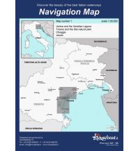Nautical Charts Navigation Map 1, Venice and the Venetian Lagoon 1:35.000 Frangente 