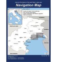 Nautical Charts Croatia and Adriatic Sea Navigation Map 2, Caorle and Eastern Veneto Waterway 1:35.000 Frangente 