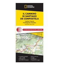 Long Distance Hiking National Geographic Kartenheft Il Cammino di Santiago de Compostela 1:50.000 National Geographic - Trails Illustrated
