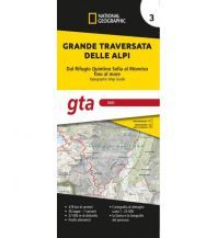 Long Distance Hiking NG Kartenheft Grande Traversata delle Alpi (GTA), Teil 3 - Süd, 1:25.000 National Geographic - Trails Illustrated