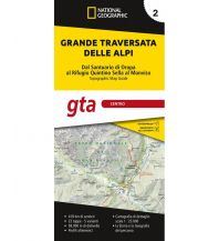 Weitwandern NG Kartenheft Grande Traversata delle Alpi (GTA), Teil 2 - Mitte 1:25.000 National Geographic - Trails Illustrated