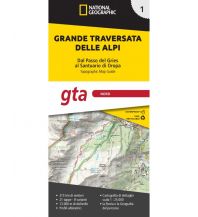 Wanderkarten Italien NG Kartenheft Grande Traversata delle Alpi (GTA), Teil 1 - Nord, 1:25.000 National Geographic - Trails Illustrated