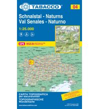 Ski Touring Maps Tabacco-Karte 04, Schnalstal/Val Senales, Naturns/Naturno 1:25.000 Tabacco
