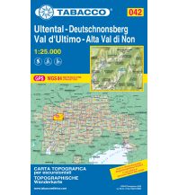 Ski Touring Maps Tabacco-Karte 042, Ultental/Val d'Ultimo, Deutschnonsberg/Alta Val di Non 1:25.000 Tabacco