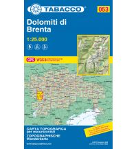 Mountainbike Touring / Mountainbike Maps Tabacco-Karte 053, Dolomiti di Brenta 1:25.000 Tabacco