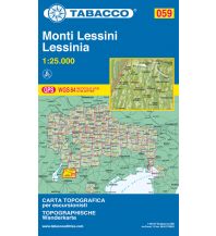 Hiking Maps Italy Tabacco-Karte 059, Monti Lessini, Lessinia/Dreizehn Gemeinden 1:25.000 Tabacco