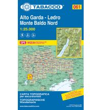 Mountainbike-Touren - Mountainbikekarten Tabacco-Karte 061, Alto Garda, Ledro, Monte Baldo Nord 1:25.000 Tabacco