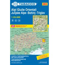 Mountainbike Touring / Mountainbike Maps Tabacco-Karte 065, Alpi Giulie Orientali/Östliche Julische Alpen, Bohinj, Triglav 1:25.000 Tabacco