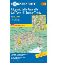 Mountainbike-Touren - Mountainbikekarten Tabacco-Karte 067, Altopiano della Paganella, Cima Brenta, Lago di Tovel 1:25.000 Tabacco