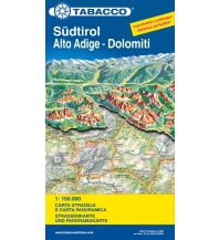 Road Maps Italy Tabacco Straßenkarte Südtirol/Alto Adige, Dolomiten/Dolomiti 1:150.000 Tabacco