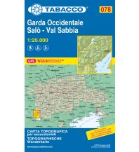 Mountainbike Touring / Mountainbike Maps Tabacco-Karte 078, Garda Occidentale, Salò, Val Sabbia, Lago d'Idro 1:25.000 Tabacco