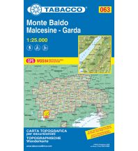 Mountainbike-Touren - Mountainbikekarten Tabacco-Karte 063, Monte Baldo, Malcesine, Garda 1:25.000 Tabacco