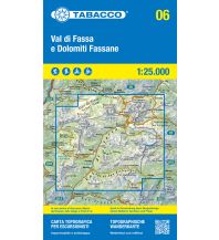 Mountainbike Touring / Mountainbike Maps Tabacco-Karte 06, Val di Fassa/Fassatal & Dolomiti Fassane 1:25.000 Tabacco