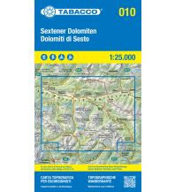 Mountainbike-Touren - Mountainbikekarten Tabacco-Karte 010, Sextener Dolomiten/Dolomiti di Sesto 1:25.000 Tabacco