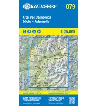 Mountainbike-Touren - Mountainbikekarten Tabacco-Karte 079, Alta Val Camonica, Edolo, Adamello 1:25.000 Tabacco