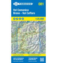 Hiking Maps Italy Tabacco-Karte 081, Val Camonica, Breno, Val Caffero 1:25.000 Tabacco