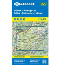 Skitourenkarten Tabacco-Karte 029, Schlern/Sciliar, Rosengarten/Catinaccio, Latemar 1:25.000 Tabacco