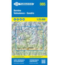 Mountainbike Touring / Mountainbike Maps Tabacco-Karte 085, Bernina, Valmalenco, Sondrio 1:25.000 Tabacco