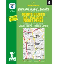 Wanderkarten Apennin Monti Editore Wanderkarte 9, Monte Giuoco del Pallone, Monte Penna 1:25.000 Monti Editore - IGA