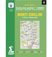 Hiking Maps Apennines Monti Editore Wanderkarte 4, Monti Sibillini 1:25.000 Monti Editore - IGA