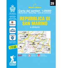 Mountainbike-Touren - Mountainbikekarten Monti Editore Wanderkarte 29, Repubblica di San Marino e dintorni 1:25.000 Monti Editore - IGA