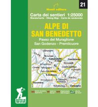 Hiking Maps Apennines Monti Editore Wanderkarte 21, Alpi di San Benedetto 1:25.000 Monti Editore - IGA