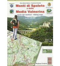 Wanderkarten Apennin SER Wanderkarte Italien Außeralpin - Monti di Spoleto e della Media Valnernia 1:25.000 Società Editrice Ricerca