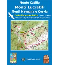 Hiking Maps Italy Il Lupo Trek Map 5, Monti Lucretili, Monte Catillo, Cervia, Navegna 1:25.000 Edizioni Il Lupo