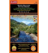 Hiking Maps South Tyrol + Dolomites 4Land WK+RK 180 Italien Alpin - Bozen/Bolzano 1:25.000 4Land