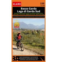 Hiking Maps Italy 4Land Rad- & Wanderkarte 116, Basso Garda/Lago di Garda Sud 1:25.000 4Land