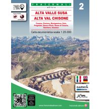 Hiking Maps Italy Fraternali-Wanderkarte 2, Alta Valle Susa, Alta Val Chisone 1:25.000 Fraternali