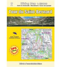 Wanderkarten Escursionista Guida+Carta Italien/Schweiz - Tour du Saint-Bernard 1:50.000 L'Escursionista