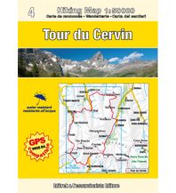 Wanderkarten Escursionista Guida+Carta - Tour du Cervin L'Escursionista