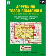 Hiking Maps Apennines Monti Editore-Wanderkarte 135, Appennino Tosco-Romagnolo, parte est/Ost 1:50.000 Monti Editore - IGA