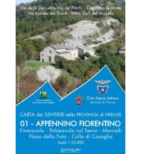 Wanderkarten Apennin DREAM-Wanderkarte 01, Appennino Fiorentino 1:25.000 DREAM