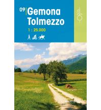 Wanderkarten Italien Rad-, Wander- und Reitkarte Odòs 09, Gemona, Tolmezzo 1:25.000 Odos