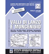 Wanderkarten Italien IGC-Wanderkarte 2, Valli di Lanzo/Lanzo-Täler e Moncenisio 1:50.000 IGC