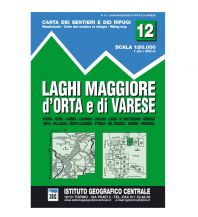 Hiking Maps Switzerland IGC-Wanderkarte 12, Laghi Maggiore, d'Orta e di Varese 1:50.000 IGC