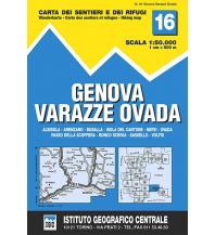 Wanderkarten Italien IGC-Wanderkarte 16, Genova/Genua, Varazze, Ovada 1:50.000 IGC