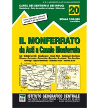 Wanderkarten Italien IGC WK 20 Italien - Il Monferrato da Asti a Casale Monferrato 1:50.000 IGC