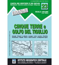 Wanderkarten Apennin IGC WK 23 Italien - Cinque Terre e Golfo del Tugullio 1:50.000 IGC