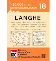 Hiking Maps Italy IGC-Wanderkarte 18, Langhe Meridionali 1:50.000 IGC