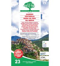 Wanderkarten Italien Fraternali-Wanderkarte 23, Sanremo, Ventimiglia, Bassa Val Roia, Val Nervia 1:25.000 Fraternali