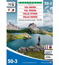 Hiking Maps Italy Fraternali-Wanderkarte 50-3, Val Maira, Val Grana, Val Stura di Demonte, Valle Gesso 1:50.000 Fraternali